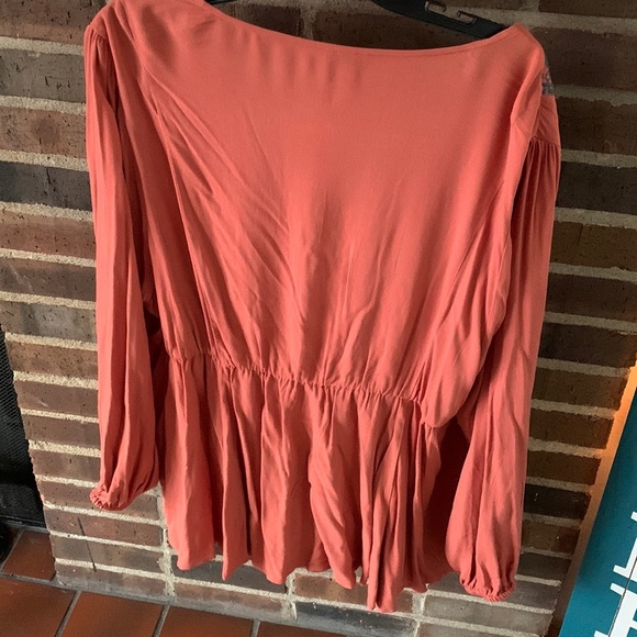 Torrid Boho Rust Top Lace Up Front Women’s Plus Size 3X 15519555 - Picture 7 of 7